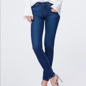 Paige Skyline‎ Skinny Jeans Dark Indigo Mid Rise Stretch Denim Womens 31